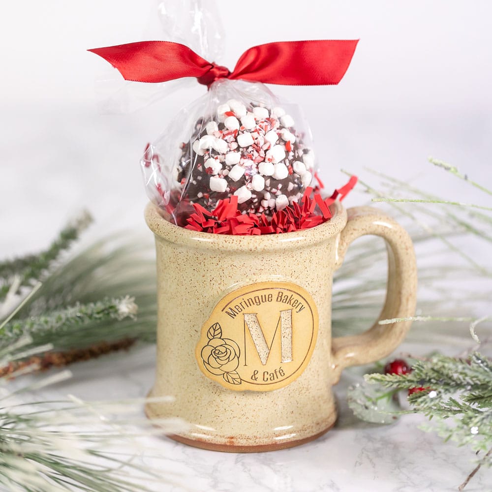 Hot Chocolate Bomb & Pottery Mug Gift Set – Meringue Bakery & Cafe