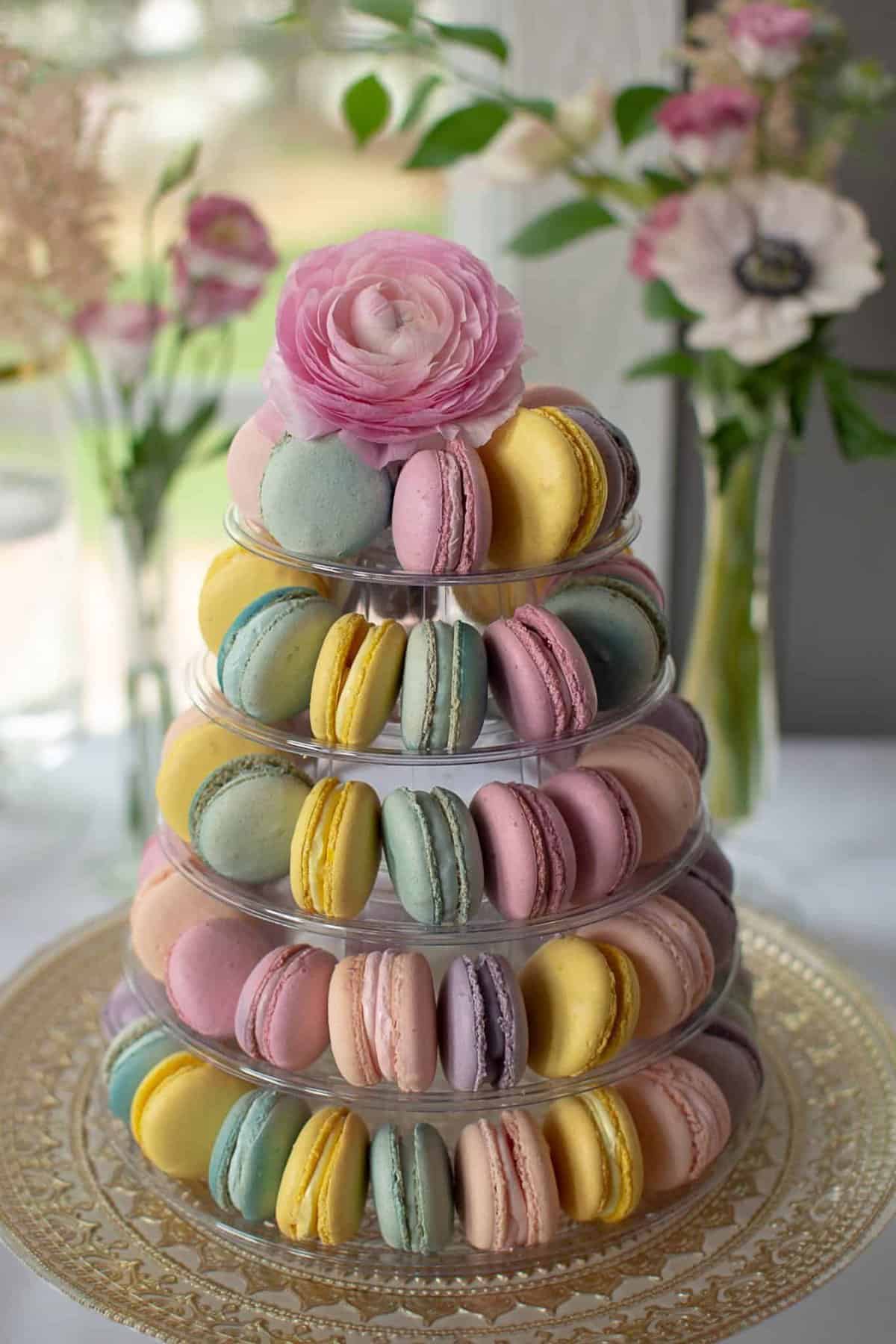 French Macaron Tower Meringue Bakery & Cafe