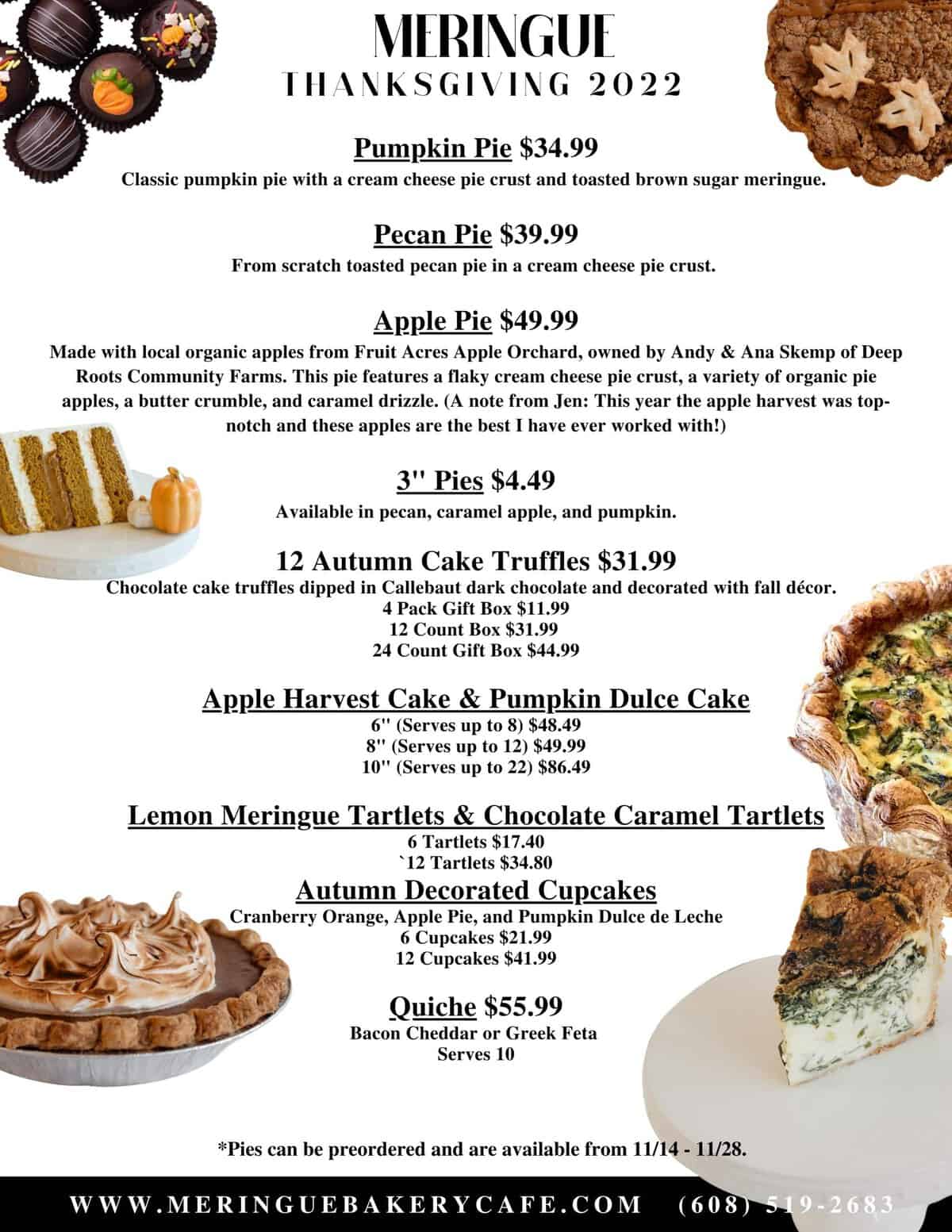 Seasonal Menu & Specials