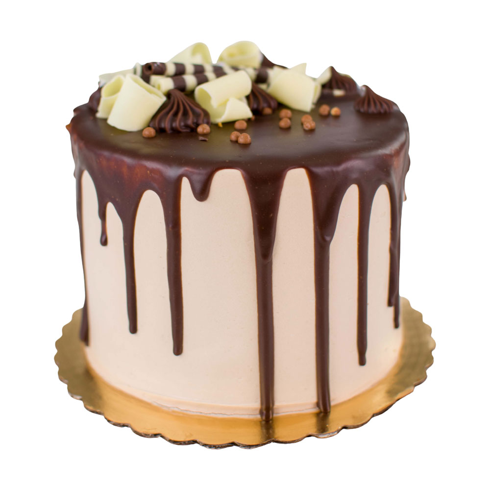 Chocolate Drip With Chocolate Garnish Cake