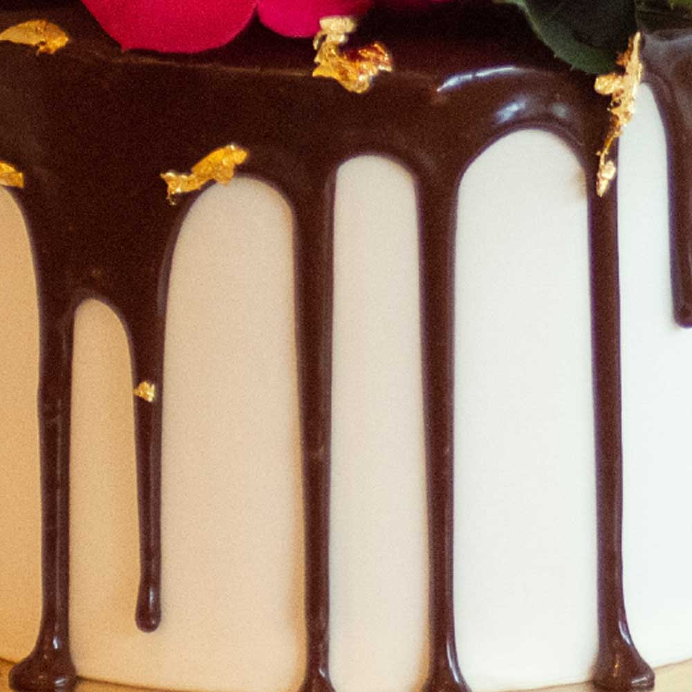 Chocolate Drip &Amp; Gold Leaf