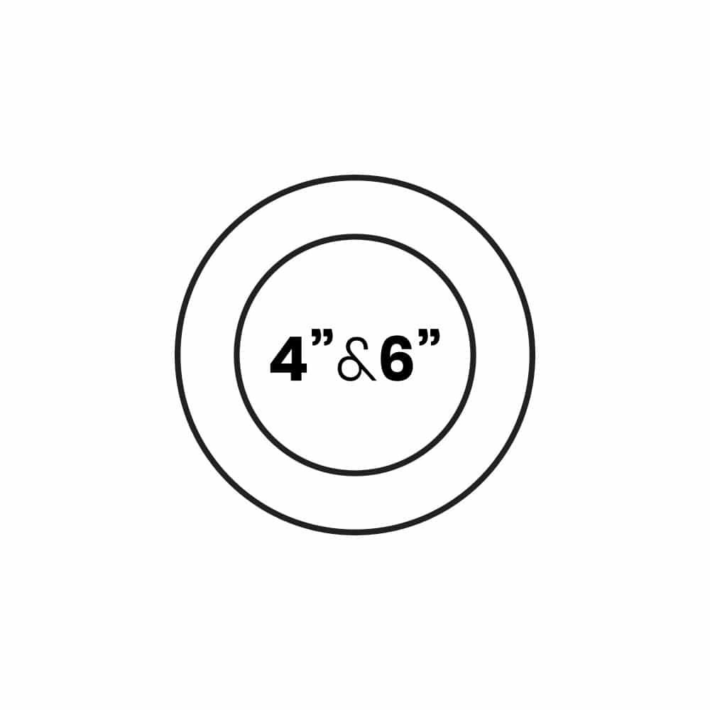 4&Quot; &Amp; 6&Quot; (20 Servings)