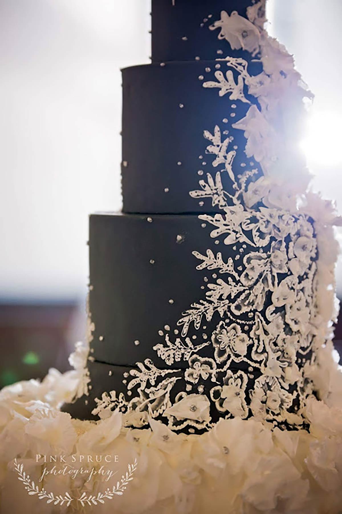 Piped Lace Cake